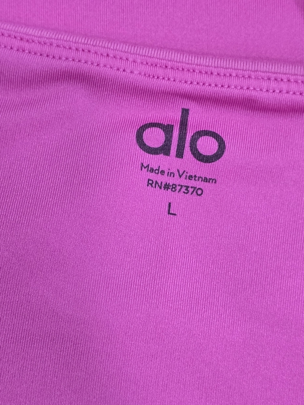 Alo Yoga Airbrush Socialite Bandeau Bra Paradise Pink Size-L - Picture 7 of 8